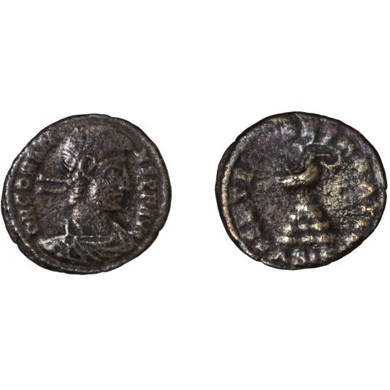 Moneda Imperio Romano ¼ de maiorina Constante 348-349 d.C.