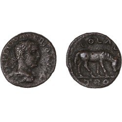 Moneda Imperio Romano Assarion Valeriano 253-260 d.C.