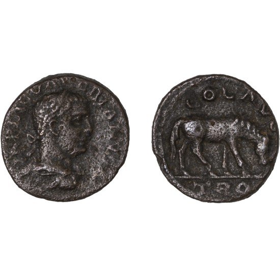 Moneda Imperio Romano Assarion Valeriano 253-260 d.C.