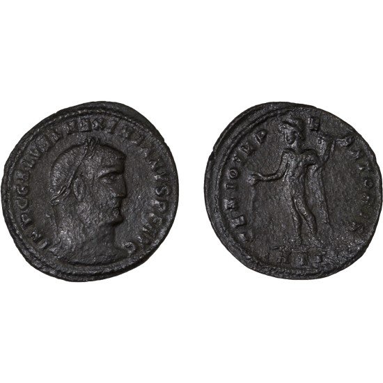 Moneda Imperio Romano Follis Galerio 308-310 d.C.