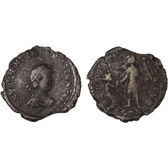 Moneda Imperio Romano Maiorina Valentiniano II 379-383 d.C.