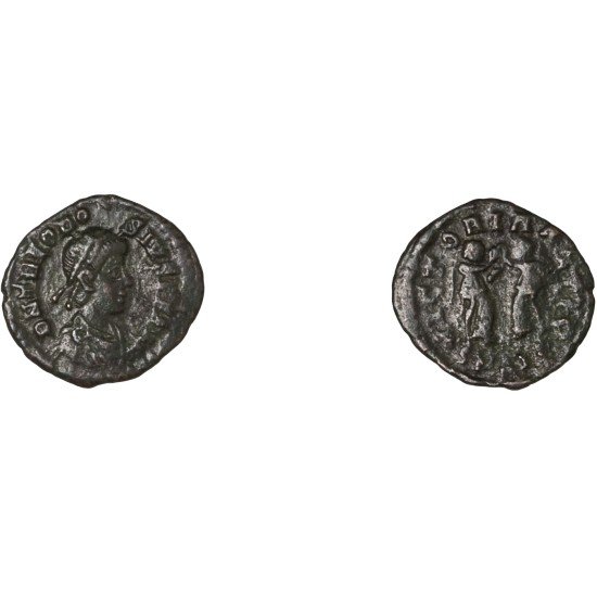 Moneda Imperio Romano ¼ de maiorina Teodosio I 383-387 d.C.