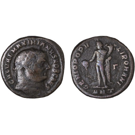 Moneda Imperio Romano Follis Galerio 299-300 d.C.