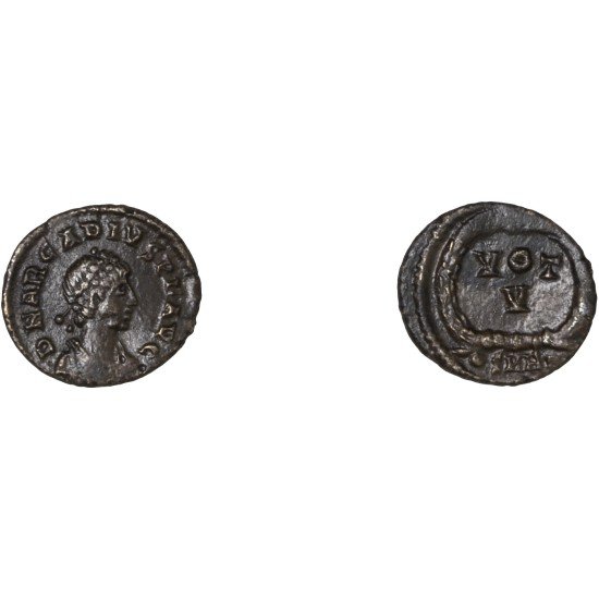 Moneda Imperio Romano ¼ de maiorina Arcadio 383-384 d.C.
