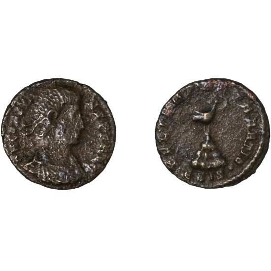 Moneda Imperio Romano ¼ de maiorina Constante 348-349 d.C.