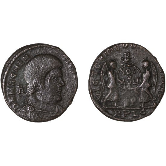Moneda Imperio Romano Maiorina Magnencio 352 d.C.