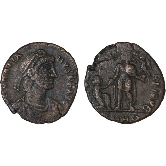 Moneda Imperio Romano Maiorina Graciano 379-383 d.C.