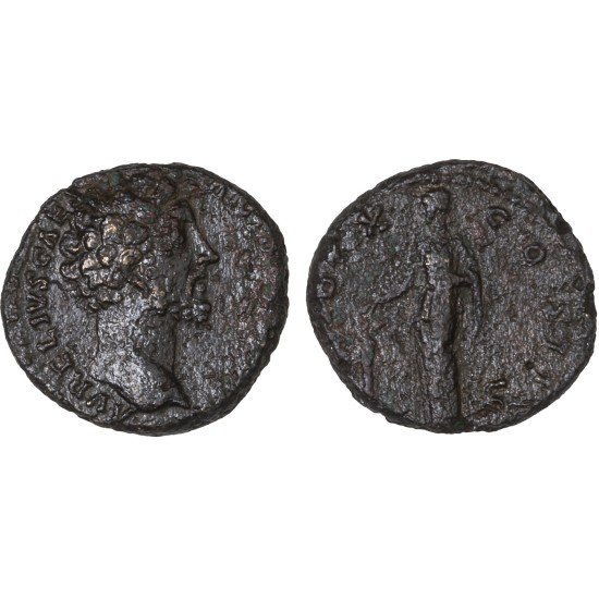 Moneda Imperio Romano As Marco Aurelio 155-156 d.C.