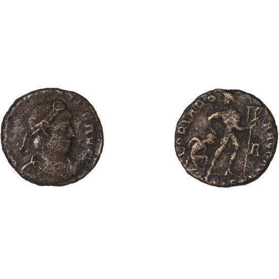 Moneda Imperio Romano Centenional Graciano 367 d.C.