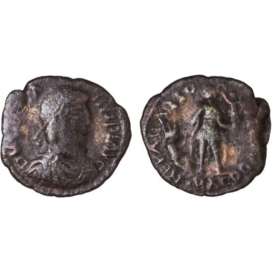 Moneda Imperio Romano Maiorina imitativa Graciano después de 379 d.C. Moneda Imperio Romano Maiorina imitativa Graciano después de 379 d.C.