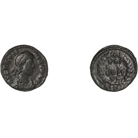Moneda Imperio Romano ¼ de maiorina Graciano 381-383 d.C.