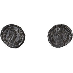 Moneda Imperio Romano ¼ de maiorina Valentiniano II 384-387 d.C.