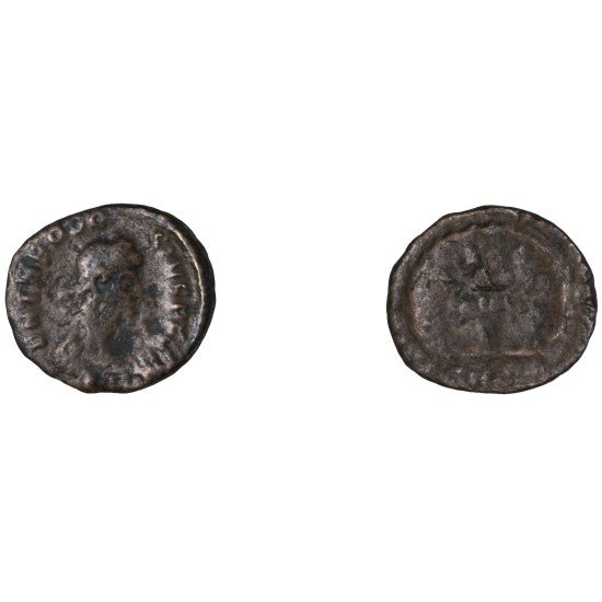Moneda Imperio Romano ¼ de maiorina Teodosio I 379-383 d.C.