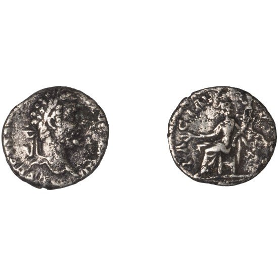 Moneda Imperio Romano Denario Septimio Severo 194 d.C.