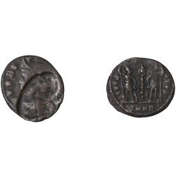 Moneda Imperio Romano Centenional Constantino I 336-337 d.C.
