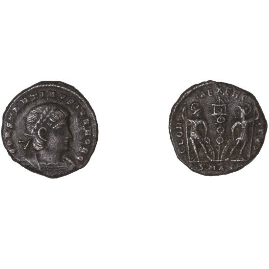 Moneda Imperio Romano Centenional Constantino II 336-337 d.C.