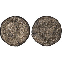 Moneda Imperio Romano As provincial Augusto 2 a.C. – 14 d.C.