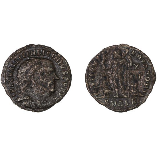 Moneda Imperio Romano Follis Licinio I 318-324 d.C.