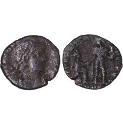 Moneda Imperio Romano Maiorina Teodosio I 379-383 d.C. Moneda Imperio Romano Maiorina Teodosio I 379-383 d.C.