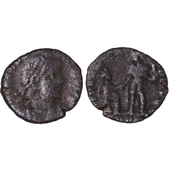 Moneda Imperio Romano Maiorina Teodosio I 379-383 d.C.