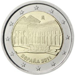 España 2011 2 € euros conmemorativos UNESCO Patio de los Leones La Alhambra Granada