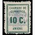 France Francia Sellos de Huelga 1 1909 Emitido por la Cámara de Comercio de Amiens MH