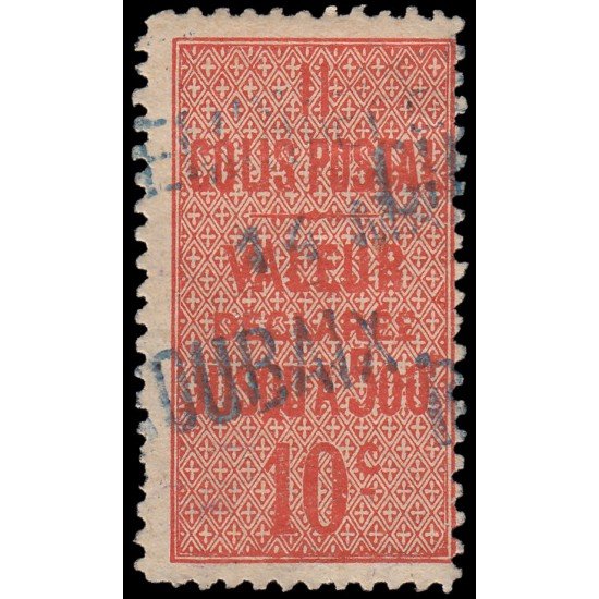 France Francia Paquete Postal 6 Litografía 1892 Usado