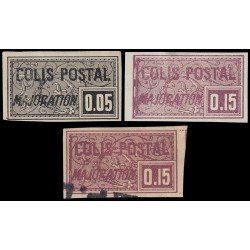 France Francia Paquete Postal 15/16 1918 Tipografía MH y Usado