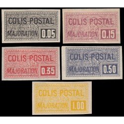 France Francia Paquete Postal 19/22 1918-20 Impresión más fina Recargo MH
