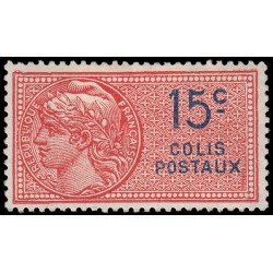 France Francia Paquete Postal 33 1924 Tipo Daussy Valor en azul MH