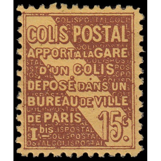 France Francia Paquete Postal 54 1926 Entrega en la estación MH