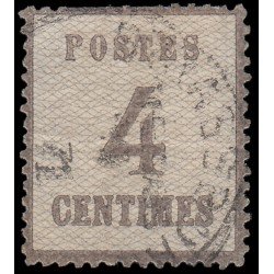 France Francia Alsacia-Lorena 3 1870 Tipografía Usado