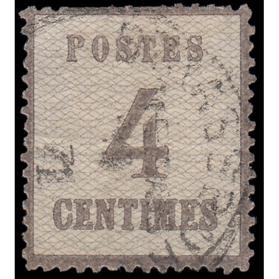France Francia Alsacia-Lorena 3 1870 Tipografía Usado
