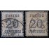 France Francia Alsacia-Lorena 6/6a 1870 Tipografía Usados