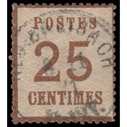 France Francia Alsacia-Lorena 7 1870 Tipografía Usado