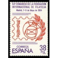 España Spain 2755 1984 53º Congreso de la Federación Internacional de Filatelia MNH España Spain 2755 1984 53º Congreso de la Federación Internacional de Filatelia MNH