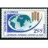 FL3/S Congo francés  Nº153  1963 Campaña mundial contra el hambre Mapa mundi Lujo