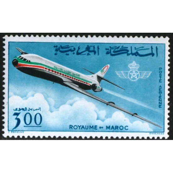TRA2/S Marruecos  Morocco  A 115 1966 Compañía Royal Air Maroc Avión Caravelle Lujo