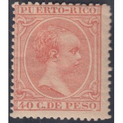 Puerto Rico 84  1890 Alfonso XIII MH 