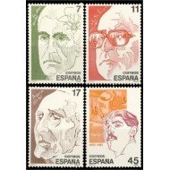España Spain 2853/56 1986 Personajes MNH España Spain 2853/56 1986 Personajes MNH