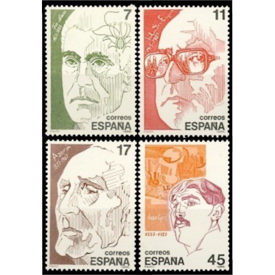 España Spain 2853/56 1986 Personajes MNH España Spain 2853/56 1986 Personajes MNH