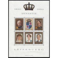 MI1 Luxemburgo HB 16 1990 Centenario de la ascensión al trono de la casa Nassau Retratos MNH MI1 Luxemburgo HB 16 1990 Centenario de la ascensión al trono de la casa Nassau Retratos MNH