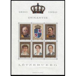 MI1 Luxemburgo HB 16 1990 Centenario de la ascensión al trono de la casa Nassau Retratos MNH MI1 Luxemburgo HB 16 1990 Centenario de la ascensión al trono de la casa Nassau Retratos MNH