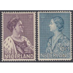 Holanda Netherlands 263/64 1934 Obras benéficas Riena Wilhelmine y princesa Juliana Fijasellos Holanda Netherlands 263/64 1934 Obras benéficas Riena Wilhelmine y princesa Juliana Fijasellos
