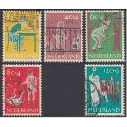 Holanda  Netherlands 712/16 1959 Obras por la infancia Niños Usado
