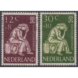 Holanda  Netherlands 717/18 1960 Año mundial del refugiado Usados 