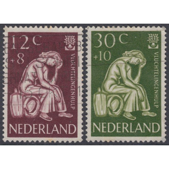 Holanda  Netherlands 717/18 1960 Año mundial del refugiado Usados 