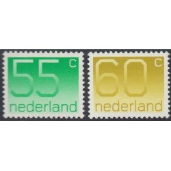 Holanda Netherlands 1153/54 1981 Serie Cent. sellos holandeses con cifras Lujo Holanda Netherlands 1153/54 1981 Serie Cent. sellos holandeses con cifras Lujo