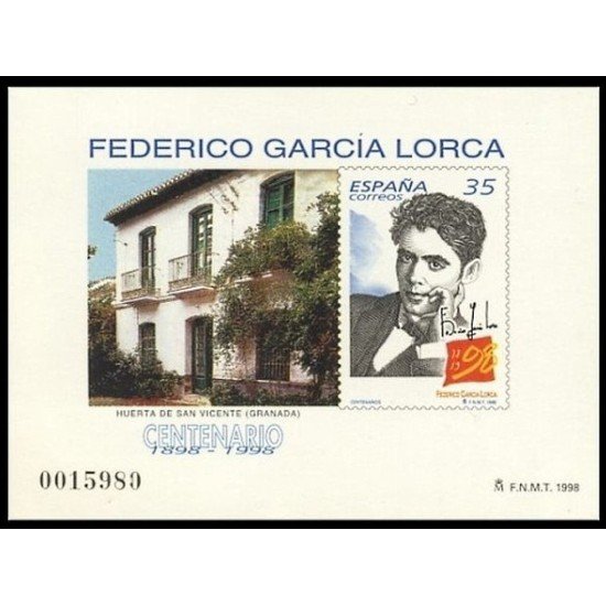 España Spain Prueba de lujo 65 1998 Federico García Lorca España Spain Prueba de lujo 65 1998 Federico García Lorca