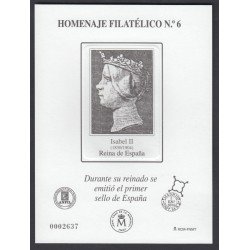 España Spain Homenaje Filatélico 6 2010 Isabel II